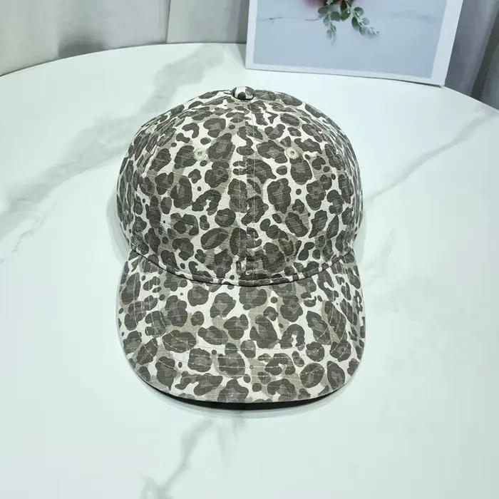 Casquettes de baseball rétro à imprimé léopard pour hommes et femmes