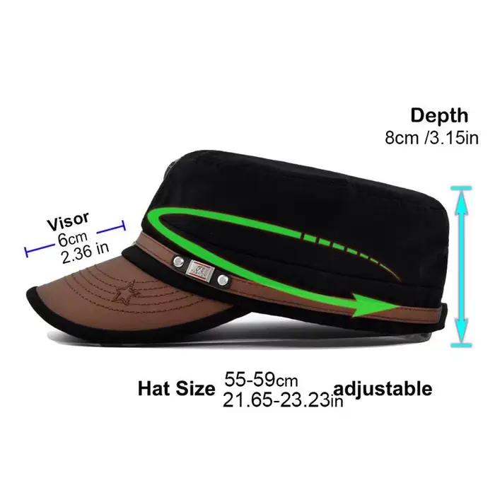 Casquette plate brodée chapeau décontracté