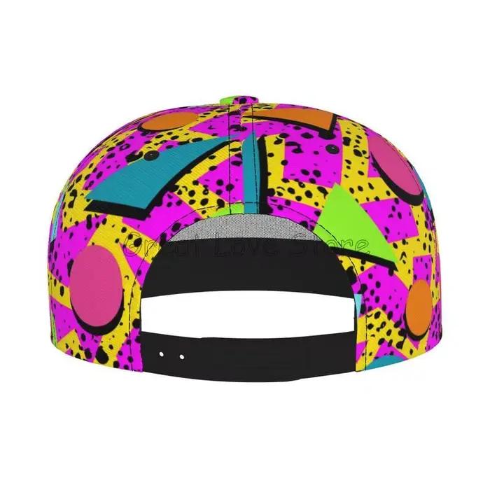 Casquette de baseball unisexe rétro années 80 et 90 style hip hop visière plate réglable pour homme et femme occasions décontractées sorties sportives activités de plein air voyages