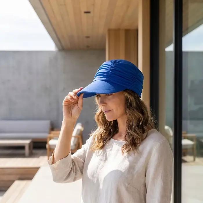 Chapeau de soleil à large bord pour femme