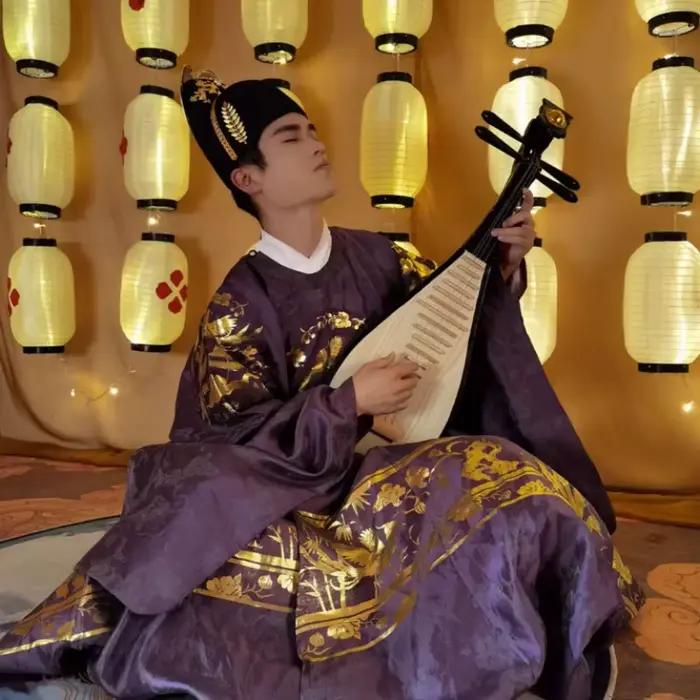 Chapeau Hanfu de la dynastie Ming chinoise ancienne pour hommes