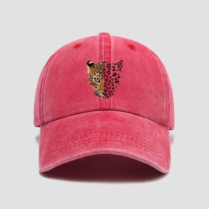 Casquette de baseball unisexe à imprimé léopard pour hommes et femmes, look sportif, confort réglable, adapté aux quatre saisons, idéal pour les sorties et les activités sportives