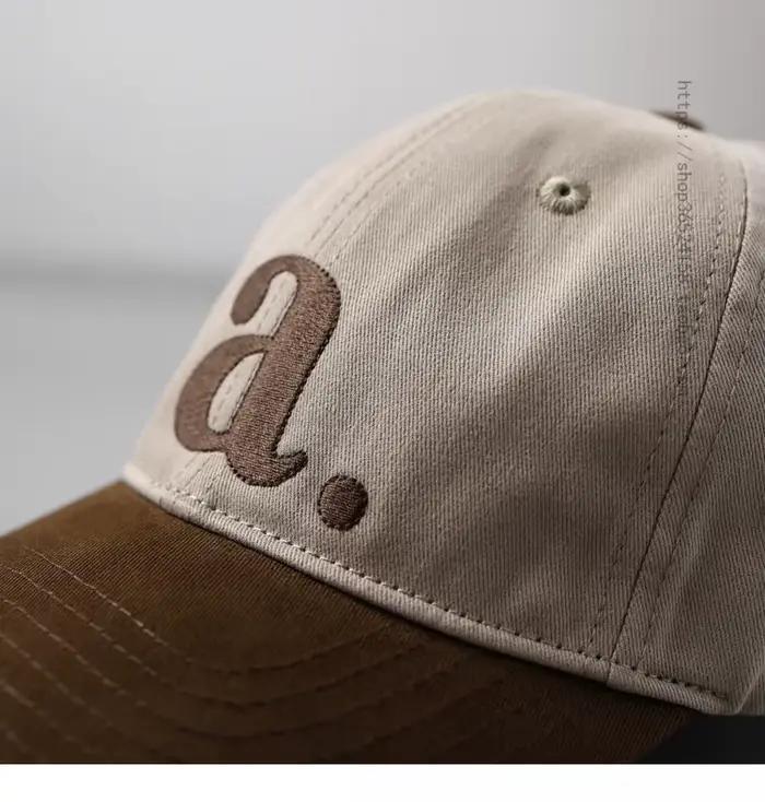 Style Simple contraste couleur casquette à visière douce femmes couture américaine