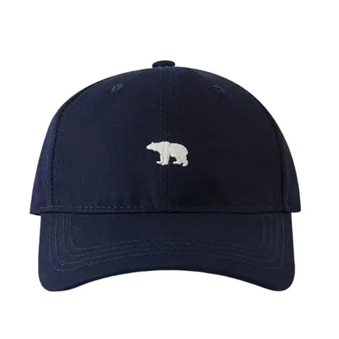 Casquette de baseball respirante brodée d'un ours