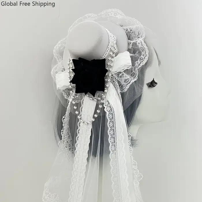 Mini chapeau gothique en forme de Rose