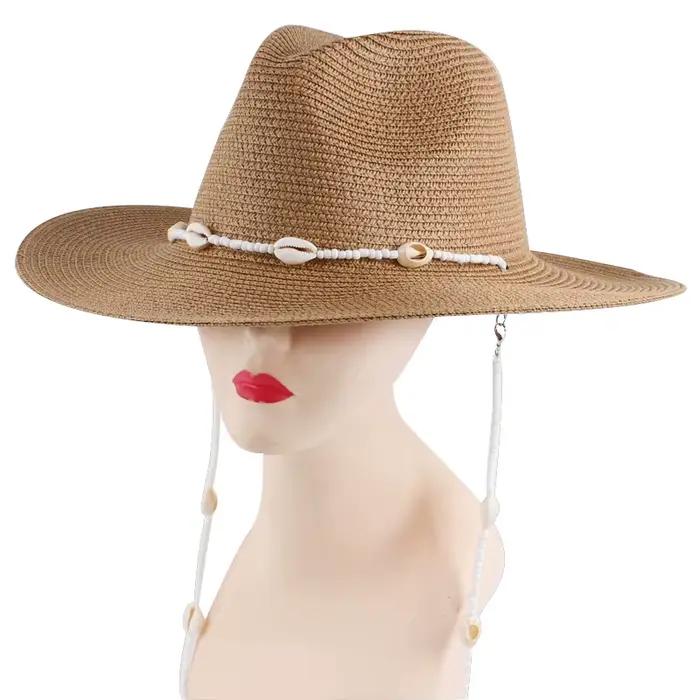 JOBoho-Chapeau anderavec Long Coquillage pour Femme et Homme