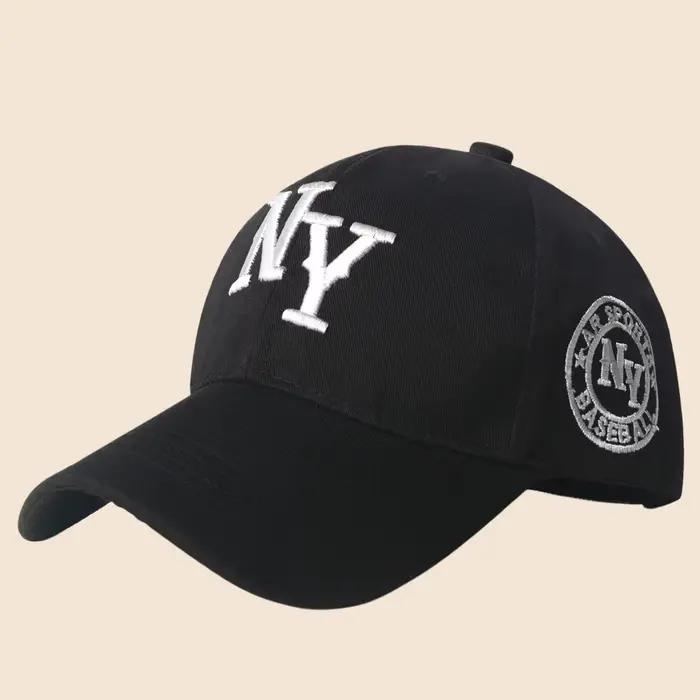 Casquette de baseball style New York avec logo NY brodé en 3D