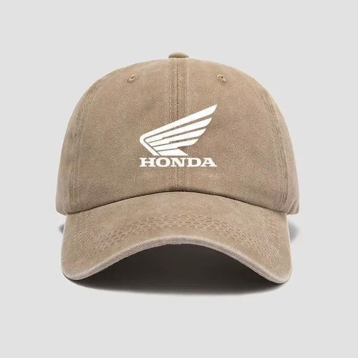 Casquette de baseball personnalisée avec logo de course moto Honda Sunshade pour hommes et femmes