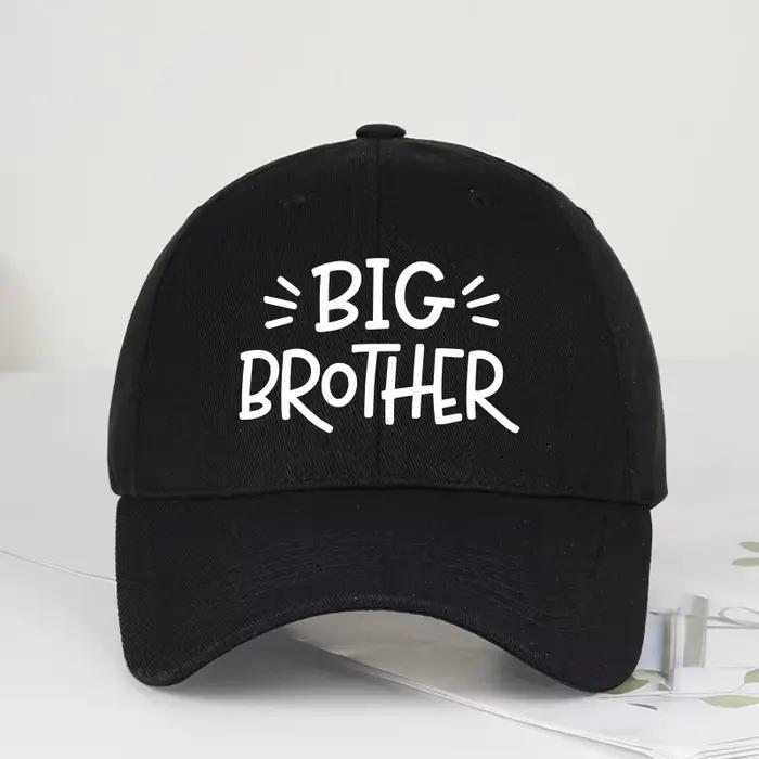 Casquette de baseball Coolwind BIG BROTHER avec imprimé lettres et visière souple