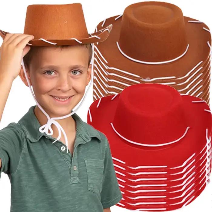 Chapeau de cowboy en feutre pour enfants