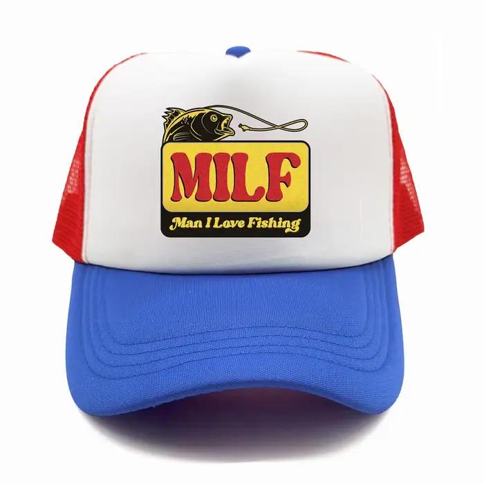 MILF homme j'aime la pêche casquette de camionneur été unisexe maille filet casquettes de Baseball papa chapeau Cool
