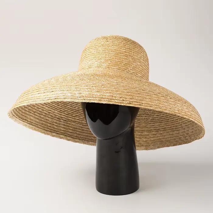 Chapeau de paille en forme de Script pour dames