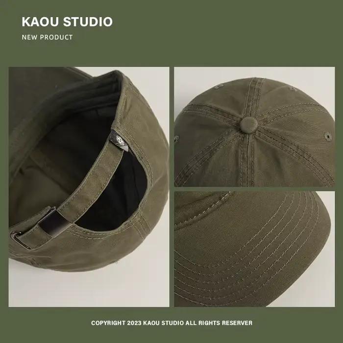 Casquette à visière quatre couleurs unies pour hommes et femmes