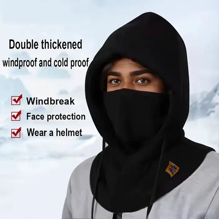 Chapeau d'hiver chaud avec masque et cache-cou 3-en-1