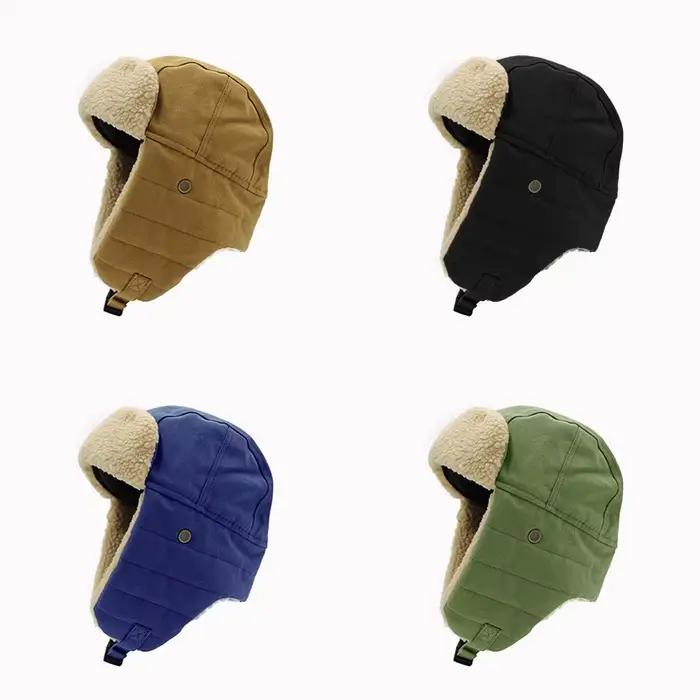 Casquette de Protection des oreilles en toile pour hommes et femmes