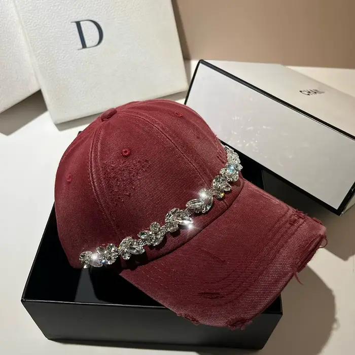 Casquette de Baseball en diamant pour femmes