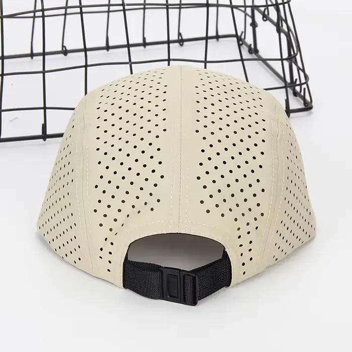 Casquette de Baseball à 5 panneaux à séchage rapide avec Logo personnalisé