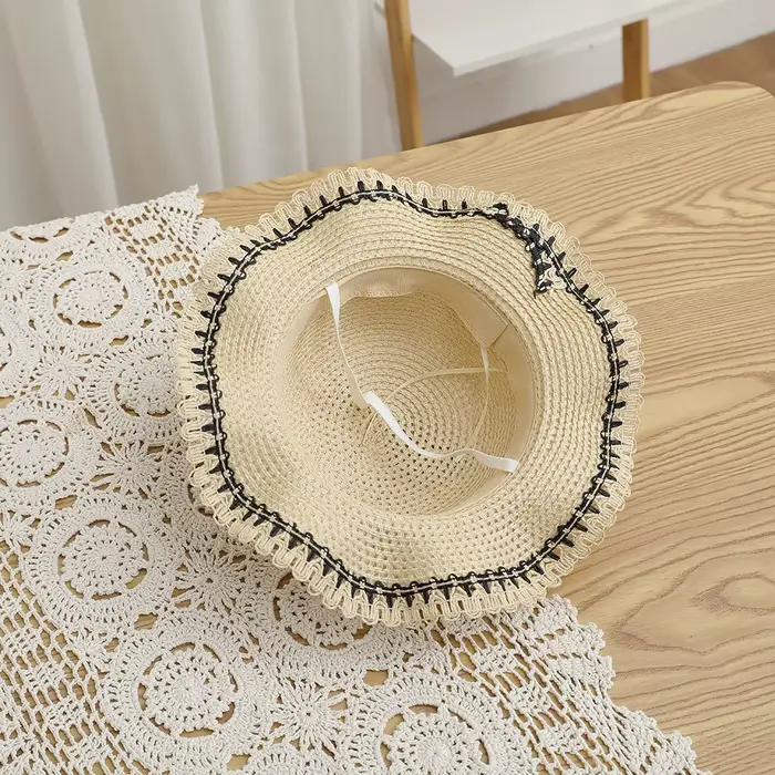 Ensemble chapeau et sac de paille pour filles