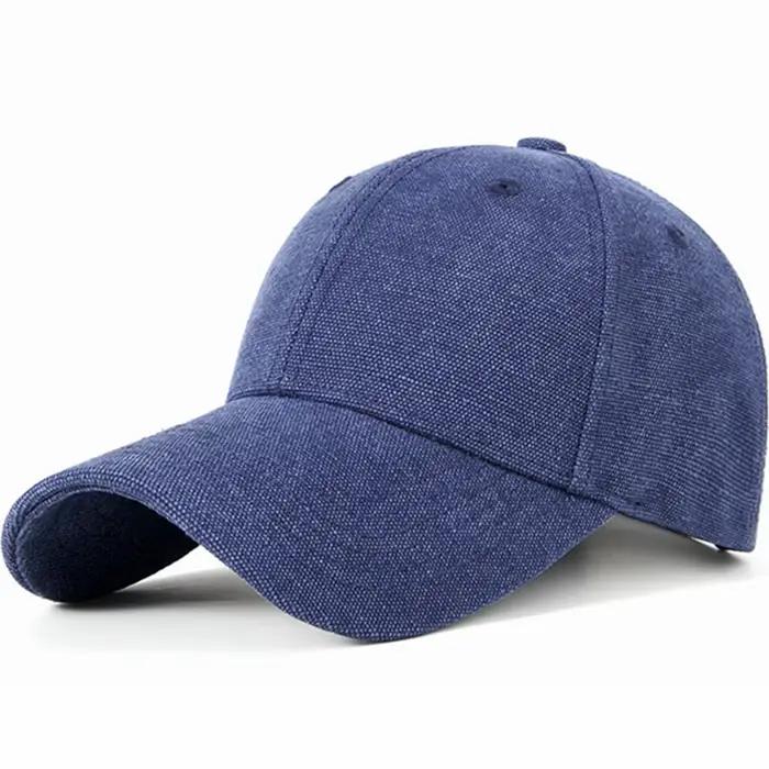 Casquette de haute qualité en toile pour hommes et femmes protection solaire style sport visière incurvée surdimensionnée occassions extérieures multicolores ajustables