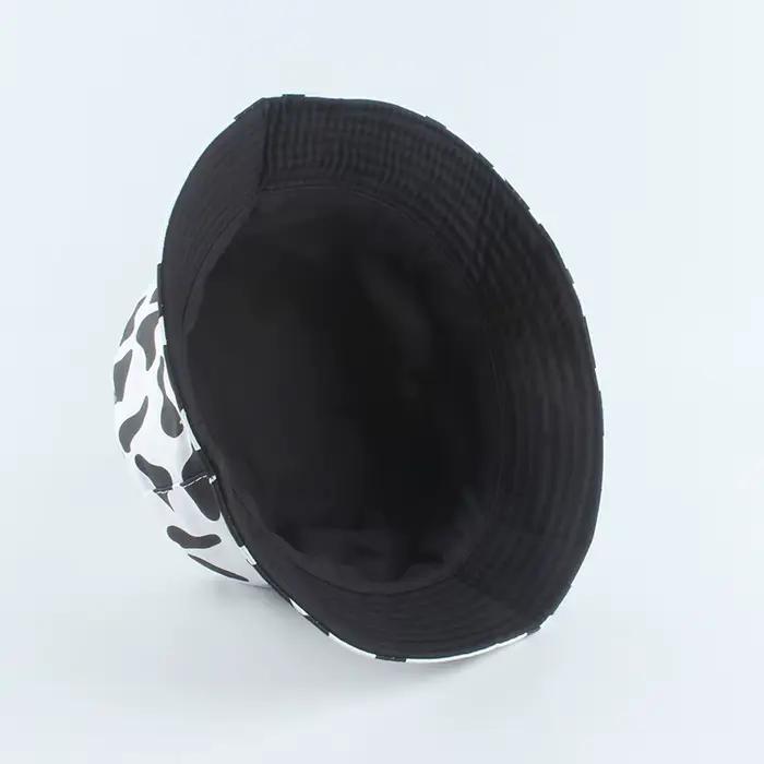 Casquette de pêche réversible pour femme imprimée vache rose, chapeau de seau multicolore, style sport et moderne pour femmes, printemps, été, automne