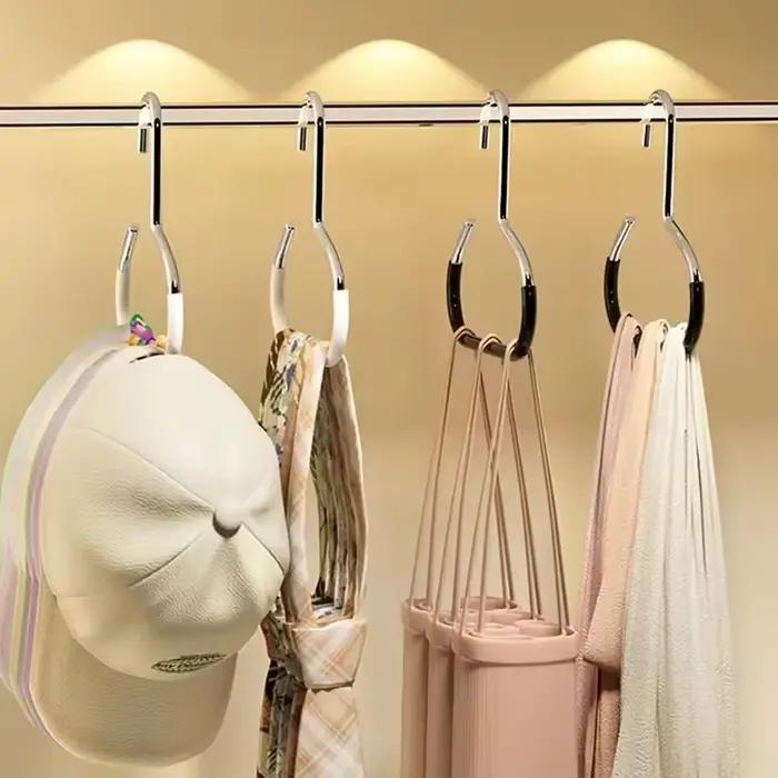Cintre à chapeau robuste non marquant avec crochet de rangement multifonctionnel pour écharpes, serviettes, cravates et vêtements occasions quotidiennes et spéciales