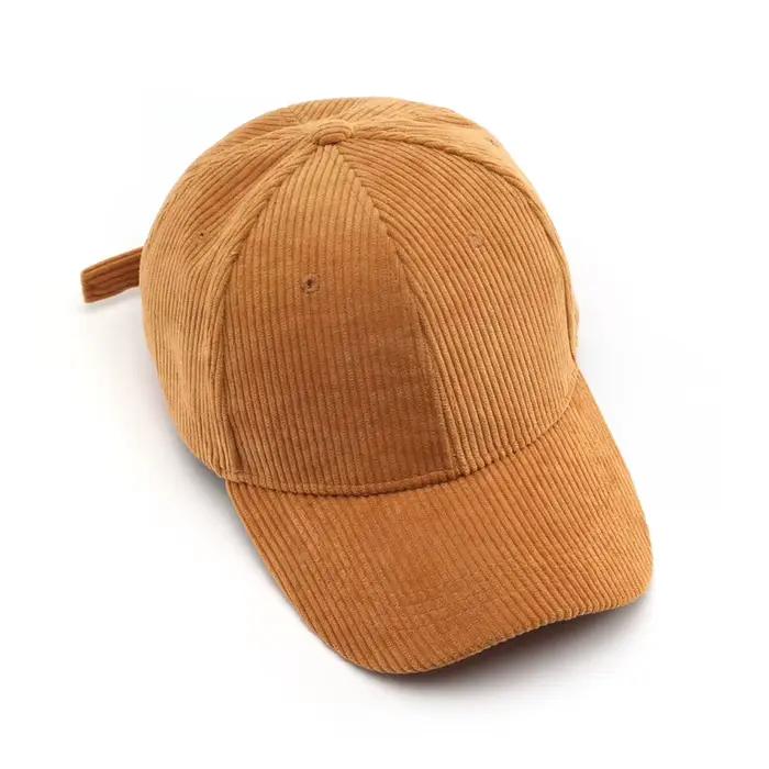 Casquette de Baseball en velours côtelé pour hommes et femmes