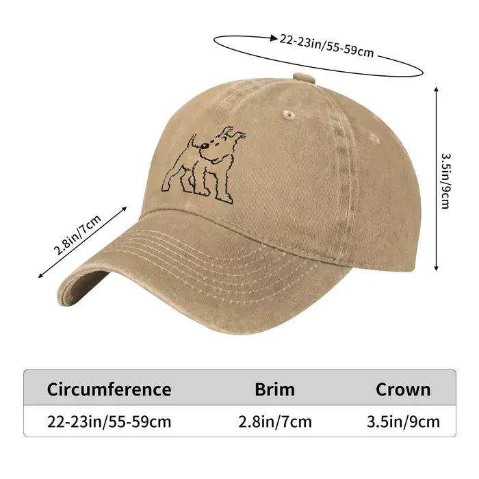 Casquette de baseball unisexe Snowy Dog Captain Haddock