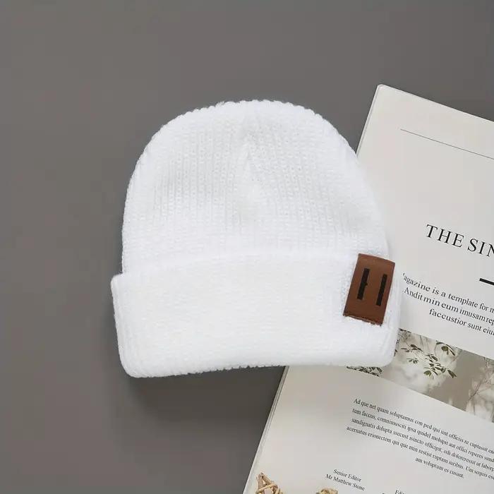 Chapeau Tricoté Doux pour Nouveau-Né Mignon Adapté à L'Étirement Léger et Chaud Pour L'Hiver Tous Les Styles Occasions Spéciales