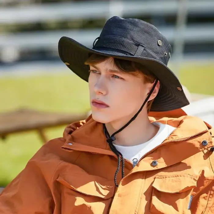 Chapeau de pêche pour hommes à large bord
