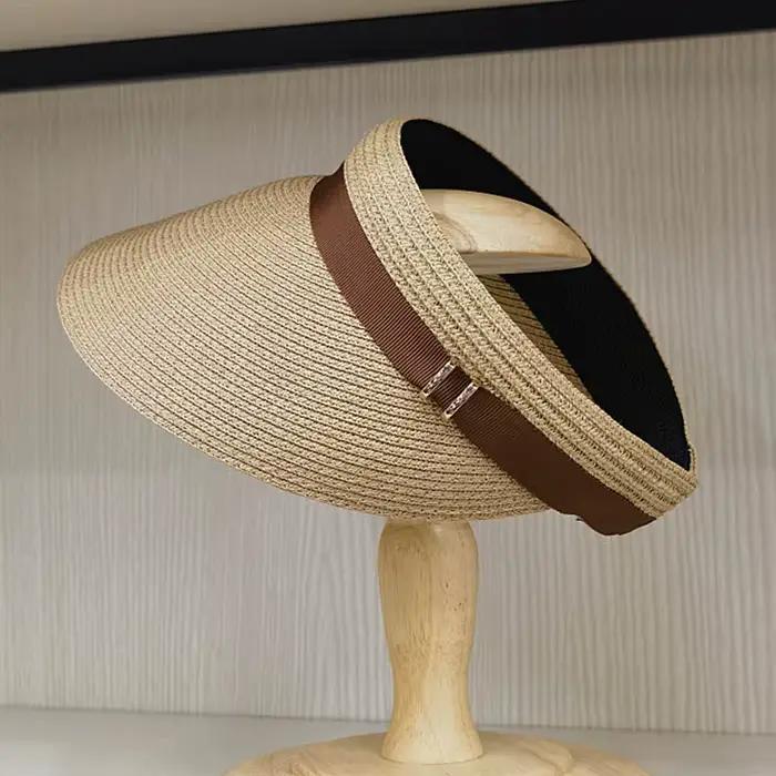 Casquette pare-soleil d'été à large bord pour femme