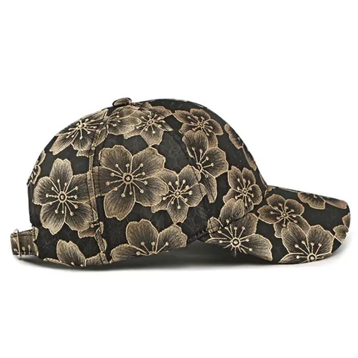 Casquette de baseball FS vintage style ethnique pour femme