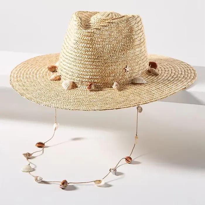 Paille Rancher été femmes chapeau