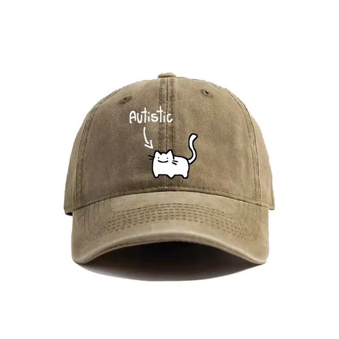 Casquettes de Baseball chat autiste