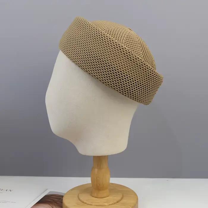 Béret en crochet français respirant en maille pour l'été