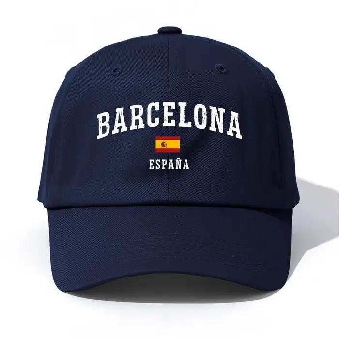 Casquette de baseball imprimée BARCELONA pour adultes