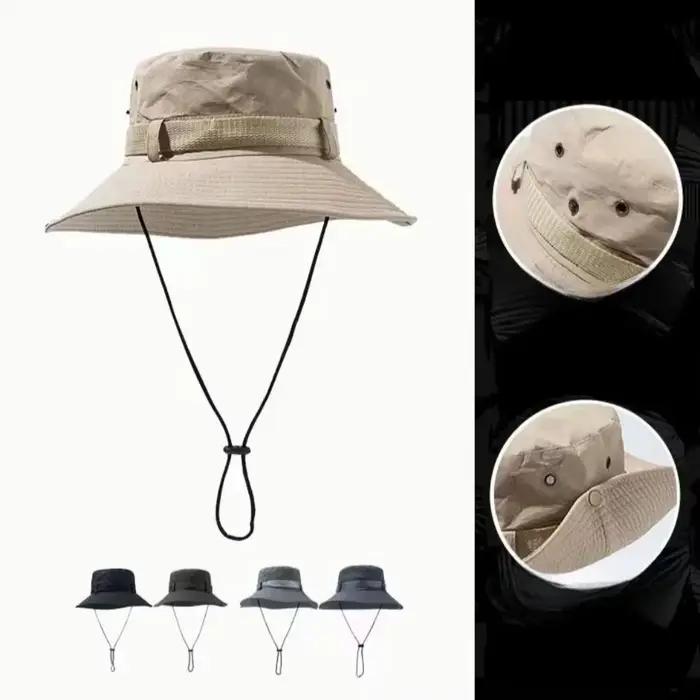 Chapeau de pêche pour hommes à large bord