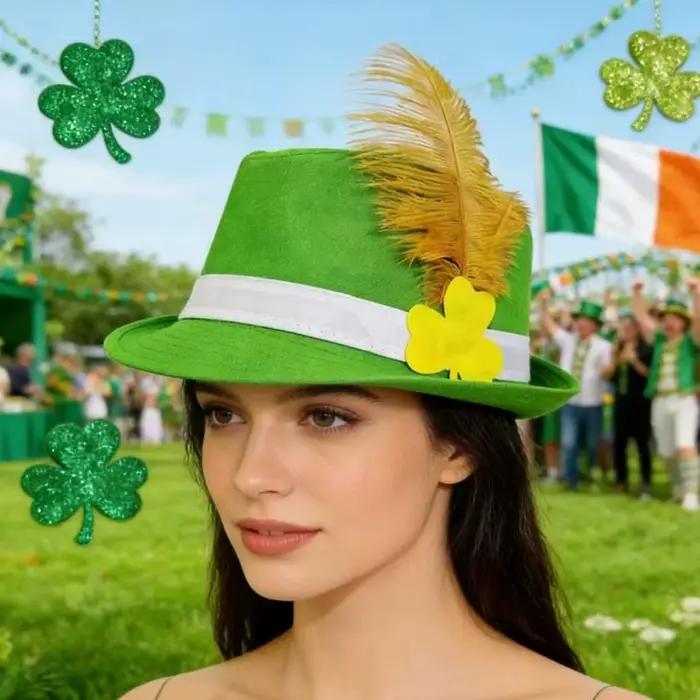 Chapeau Festival plumes irlandais à mode