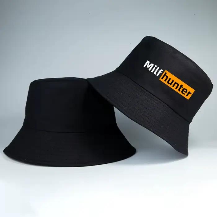 MILF Hunter réversible seau chapeau adulte drôle Streetwear Hip Hop pêcheur casquette homme décontracté quotidien soleil plage été Panama chapeaux