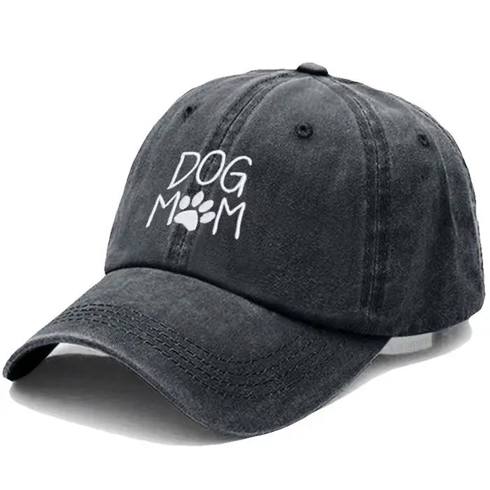 Casquette de Baseball Brodée Chien Maman pour Femmes et Hommes Casquette de Papa en Coton Doux Régulière Casquette de Golf Classique Unisexe Occasions Spéciales
