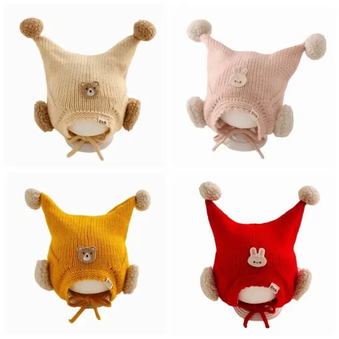 Chapeau d'hiver mignon en Crochet pour bébé