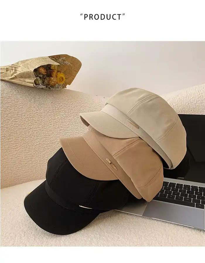 Béret pour femme, chapeau de newsboy