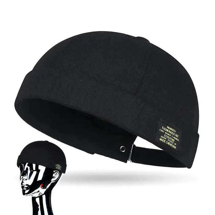 Chapeau sans bords en polyester pour hommes et femmes, ajustement réglable, style sportif, couleurs classiques, activités de plein air et équitation