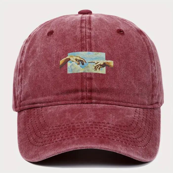 Casquette de baseball imprimée vintage