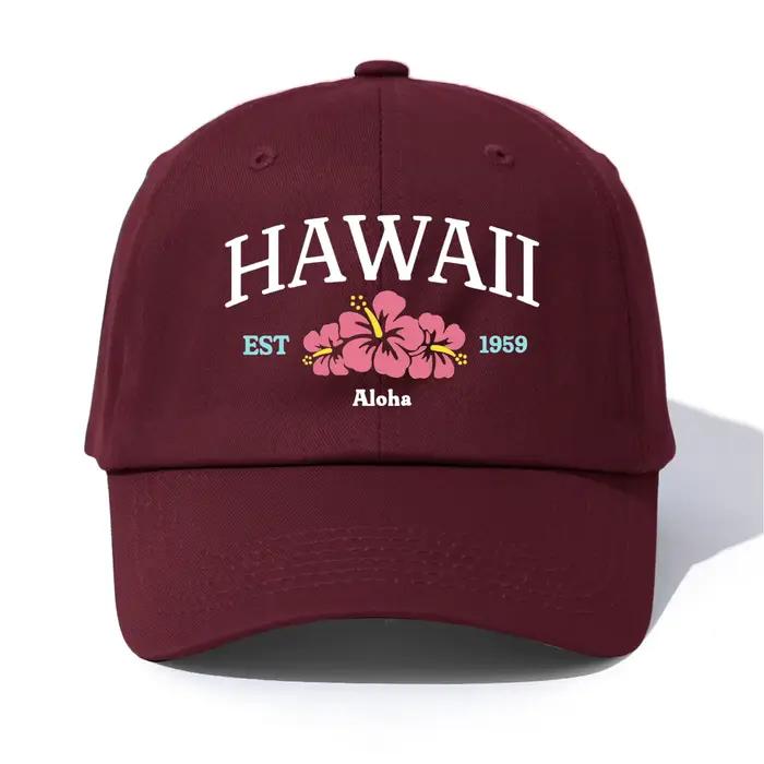Casquette de Baseball imprimée HAWAII pour adultes