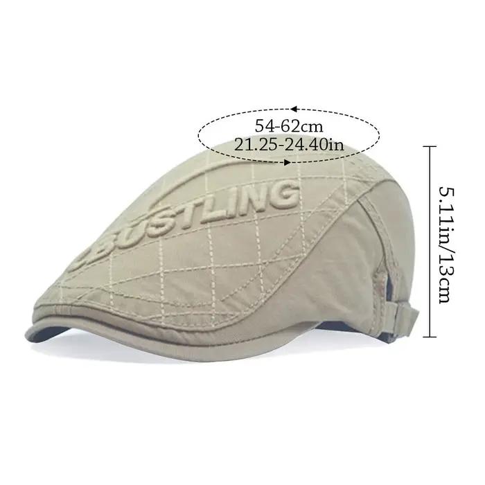 Hommes bérets chapeau coton casquettes pour printemps été automne Cabbie casquette plate décontracté respirant gavroche