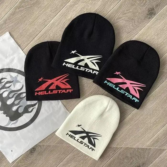 HS échantillon bonnet tricoté décontracté haute rue laine chapeau froid
