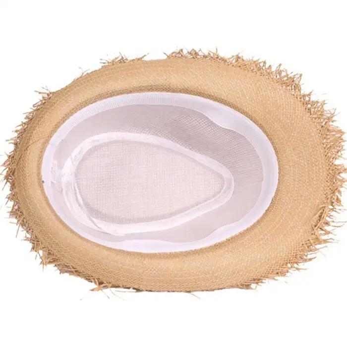 Chapeau de soleil en paille pour hommes et femmes
