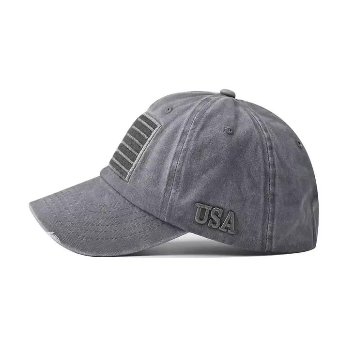 CNTANG 2024 été hommes casquette de Baseball mode coton drapeau américain chapeau de soleil Snapback extérieur