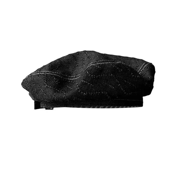 Béret en denim rayé pour femmes
