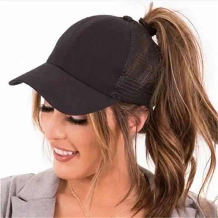 Casquette de baseball queue de cheval pour femmes et filles